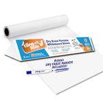 Clingers Dry Erase Cling-rite Rolls Basic, Removable, Recyclable Whiteboard, 50' ft roll, Sheet Size 20x30", Ideal for School, Home, Office and Art Projects, 20 Basic Sheets with a Dry Erase Marker