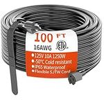 HUANCHAIN 100 FT 16 Gauge Black Ind