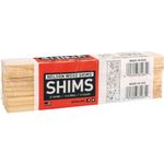 Nelson Wood Pine Shims 8" 12 Pack - Kiln Dried Wood - Case of 36 (Total 432 Shims)