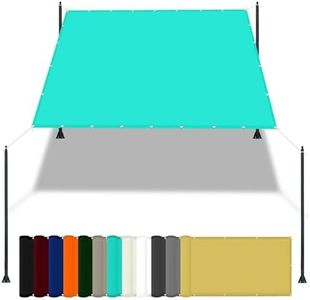 Telo di Ricambio per Ombrellone 1.6 x 2.6 m Impermeabile Tessuto Ombreggiante Tenda Oxford con Protezione UV e Resistenza Agli Ideali per Cortile Patio e Campeggio, Blu Cielo