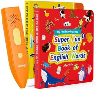 KOKODI Talking Pen Books Sets, Interactive Audio Sound Books Kids Learning Electronic Toys for Toddlers Kids, Autism Sensory Games, Early Educational Gifts Birthday Gifts for Boys Girls Age 2 3 4 5