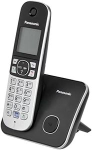 Panasonic KX-TG6811GB DECT Cordless Telephone (Low Radiation, Eco Mode Gap Telephone, Without Answering Machine, Landline, Call Block) Black