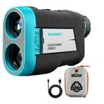 Range Finder Golf, MILESEEY PF260 Next-Gen Flag-Locking Algorithms Golf Rangefinder with Slope Switch Integrated Magnetic Tech, Fast Flag Lock and Pulse Vibration Range Finder for Golfing