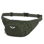 Geriineer Bumbags and Fanny Packs for Women Ladies Men Waterproof Running Bumbag Dog Walking Hiking Waist Bag Outdoor Sport Cycling Waistpack (Olive)