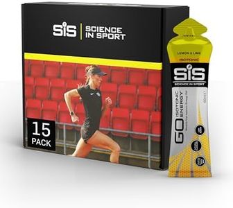 Science in Sport GO Energy Gel 15 x 60ml Vegano Limone - Gel energetico isotonic con 22g di carboidrati, Alternativa ottimale alle bevande isotoniche