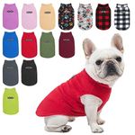 BEAUTYZOO Dog Fleece Vest Sweater Winter Jacket for Small and Medium Dogs with D-Ring Leash Cold Weather Coat Hoodie for XS S M Dogs Boy or Girls