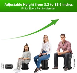 imodomio Large Portable Camping Toilet with Lid & Bag – 440lb Capacity