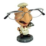 BARGAINS-GALORE Chef Funny Novelty Glasses Holder Stands - Reading Glasses, Spectacles, Sunglasses, Nose Rack | Ornament Decoration For Home, Library, Office, School & Bedroom (CHEF)