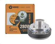 VOYZ 280 Watt Compression Horn Driver 1.5" inches with Titanium Diaphragm Screw on Type Horn (VZ-60D)