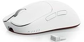 AJAZZ AJ099 PRO X SUPERLIGHT Wireless Gaming Mouse,Ultra-Light(56g),Pixart Sensor PAW3311,Up to 12000DPI,2.4G/USB-C Wired Gaming Mice,6 Programmable Buttons,200Hrs Battery,for PC/MAC/PS4/XBOX - White