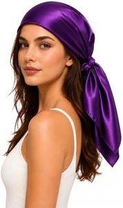 PoeticEHome Mulberry Silk Head Scarf for Women - 35x35 Inch Solid Color Sleeping Hair Wrap, 6A Grade Anti-Frizz Growth Bandana, Gift Ready