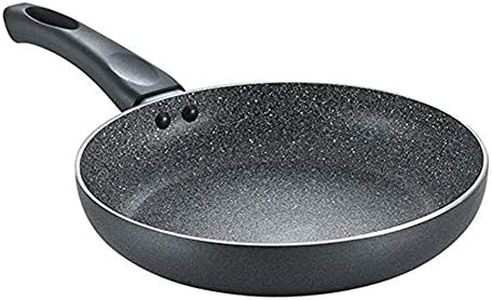 Prestige Non-Stick Omega Deluxe Granite Fry Pan (Omelette Pan)| 20 Centimetre | Black | Induction Base | 5 Layer Non-Stick Cookware | PFOA Free | Easy Grip Handle