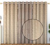 FRESH FROM LOOM Grommet Curtains for Door 9 Feet Long|Latest Big Window Curtain Premium Polyester Weaved Parda|Latest Modern Parde for Living Room Bedroom|Jacquard Screens (Set of 3 |Beige)