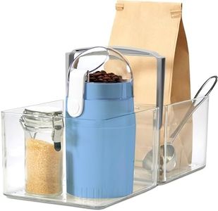 madesmart Fridge Portable Tote/Condiment Caddy, 12.19 x 5.69 x 4.38 in (30.96 x 14.45 x 11.11 cm), Light Grey