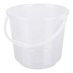 Kuber Industries Bucket | Plastic Bucket for Mopping | Storage Container Bucket | Water Storage Bucket | Plain Bucket | 7 LTR | Transparent