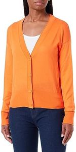 BOSS Cárdigan de Punto, Naranja Abierto, S para Mujer