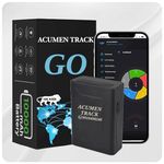 Acumen Track – Wireless GPS Tracker with Secret Voice Monitoring Powerful Battery Backup, Waterproof, GPS Device for Car, Bike, Kids School Bag, Women and Elders with One Year Mobile App Subscription