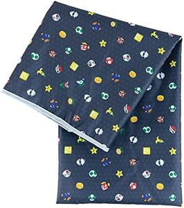 Bumkins Baby Splat Mat for Under High Chair, Nintendo Super Mario Waterproof Washable Cloth for Arts and Crafts, Playtime Mats for Kids, Floors or Tables, Reusable Fabric