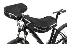 ROCKBROS Bar Handlebar Mittens Winter Fat Bike Mittens Extreme Cold Weather Gloves Mountain Commuter MTB Pogies Black