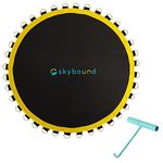 SkyBound Premium Trampoline Replacement Mat, Fits 15 Foot Frames w/Spring Tool, UV Sunguard for Longer Lasting Stitching, Durable V-Rings, Bounce Safely with Extra Rows of Stitching