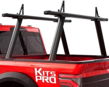 KitsPro 800lb Truck Bed Rack for Ford F-150 F-250 F-350 Super Duty, Dodge Ram 1500 2500 3500, Chevy Silverado Colorado, GMC Sierra Canyon, Toyota Tundra Heavy Duty Truck Ladder Rack Crossbar Cross Bar
