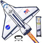 JOYIN Spaceship Kite Easy to Fly Huge Kites for Kids and Adults with 262.5 ft Kite String, Large Beach Kite for Outdoor Games and Activities