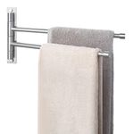 KES Bathroom Towel Bar Swing Arm Wall Mount Swing Out 2-Arm Towel Holder, SUS304 Stainless Steel Brushed Finish, A2102S2-2