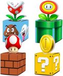 HOMEZZO Video Game Party Goody Treat Boxes, 8 Pcs Birthday Party Supplies, 5x5x5 Inches Brick Block Candy Gift Boxes for Kids Party Favor Party Table Decorations