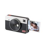 Kodak Mini Shot 2 Retro Portable Wireless Instant Camera & Photo Printer, Compatible with iOS & Android and Bluetooth Devices, Real Photo (2.1x3.4) 4Pass Technology - White