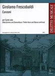 Canzoni: per Canto solo (Oberstimme