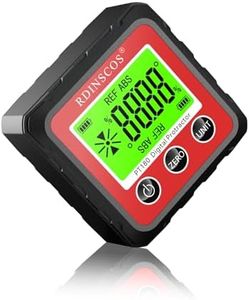 Rechargeable Angle Meter Magnetic Angle Gauge 4-Side Strong Magnetic Level Box with LCD Backlight Protractor Inclinometer for Woodworking,Tablesaw,Construction,and Machinery