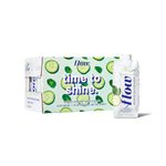 Flow Alkaline Spring Water, Organic Cucumber + Mint, 100% Natural Alkaline Water pH 8.1, Electrolytes + Essential Minerals, Eco-Friendly Pack, 100% Recyclable, BPA-Free, Non-GMO, Pack of 12 x 500ml