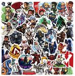 50pcs SZWMXH Apex Legend Stickers Cool Anime Stickers for Teens Laptop,Fun Game Cartoon Trendy Vinyl Stickers Waterproof Water Bottle Luggage Phone Guitar Bumper Graffiti Decals