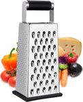 Cheese Graters, Box Grater for Cheese Stainless Steel Vegetable Slicer Food Shredder 4-Sided Convenience Gadgets for Kitchen