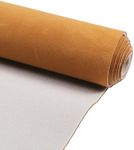 Partuto Suede Fabric 150g Headliner Fabric 23.62" l x 57.09" W Interior Trim DIY Roof Repair Replacement Foam Backing for Car Truck RV SUV Automotive Brown
