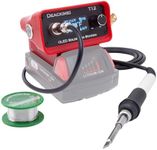 Deackimei Cordless Soldering Iron Station for Milwaukee 18V Battery, Temperature Adjustable, Auto Sleep & Low Voltage Protection, °C/ºF Conversion, OLED Digital Display, Lead-Free Solder (Tool Only)