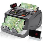 Money Counter Machine, UV/MG/IR/DD Counterfeit Detection Bill Counter - with Colorful TFT Display + Side LED Display, 6 Modes Add/Batch/Count/Auto/Manual/Restart, 1,000 Notes Per Minute