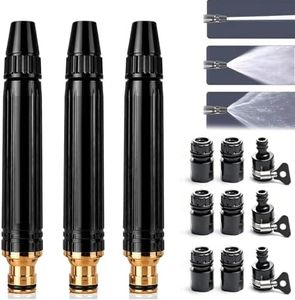 Upgrade Home High Pressure Car Wash Water Gun, 2026 New Adjustable Booster High Pressure Hose Nozzle, Portable Water Hose Nozzle for Car Driveway Patio Yard Watering and Washing (#3Set)