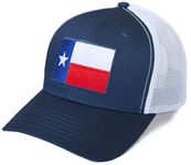 International Tie Premium Texas Flag Hats - Snapback Trucker Baseball Hat, Texas State Flag, 2