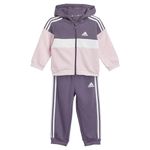 adidas Unisex Baby Tiberio 3-Stripes Colorblock Fleece Tracksuit, 9-12 Months