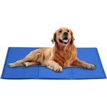 Dog Cooling Mat Cool Non-Toxic Gel Cooling Mat for Dogs Cats and People, Pet Self Cooling Pad Cushions Bed Sofa in Summer, Ideal for Home Travel Cars Laptop Mattress Floor (MD-19.5''x25.6'')