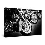 Startonight Canvas Wall Art - Motorcycles, Motor Sport Cruise Blak and White Picture for Bedroom Large Framed 32 x 48 Inches