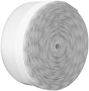 LLPT Weather Stripping Silicone Door Seal Strip 2.2” x 26 Feet Clear Weather Stripping Tape with Adhesive for Door Sealing Window Gap to Block Cold or Hot Air Leaking in Room (ST226)
