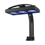 NICREW HyperReef 200 Gen 2 Reef LED Light, 200W Reef Aquarium Lighting for SPS LPS Corals and Saltwater Fish Tanks, Enhanced Violet and Blue Spectrum, Wide Angle Lens, 5 Channels Fully Programmable