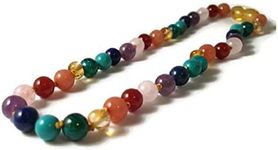 Baltic Essentials Polished Honey Rainbow Necklace, Amber, Amber