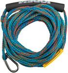 Jobe Two Person Tow Rope - Black Blue - Break strength: 2375lbs | 1077 kg - Floating mainline - Length: 50ft | 15,2m