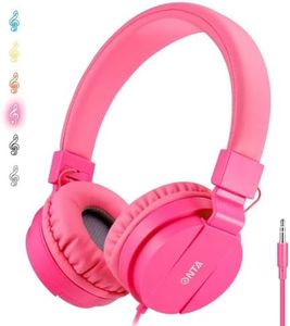 ONTA®Pliable on Ear Casque Audio Enfant,Réglable Léger Écouteurs pour Enfants pour Ttéléphonesphones/iPhone/Tablettes/iPad/PC/MP3/MP4