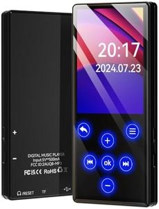 Fohil 128GB MP3 Player with Bluetooth 5.0, Portable Digital Music Player with HiFi Sound, 2.4" Screen MP3 Player Built-in HD Speaker Support FM Radio Voice Recorder E-Book TF Card