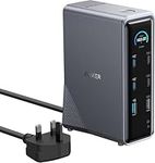 Anker Prime Charging Docking Station, 14-Port with 160W Max Output and Built-In GaN AC-DC Power, 10Gbps Data Transfers, Real-Time Smart Interface, Dual 4K Displays for MacBook, Dell, Phones, and More