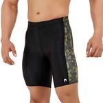 NEVER LOSE Men's Breathable & Absorbent Cycling Shorts (Black)